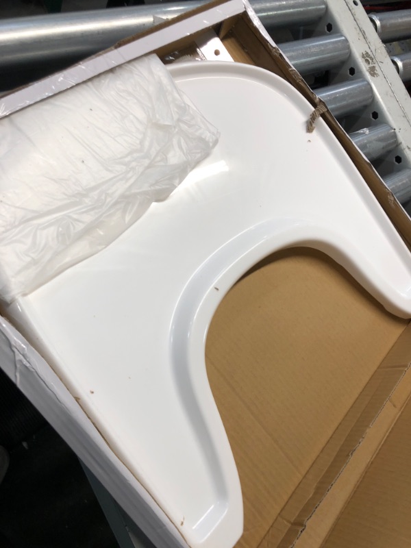 Photo 2 of (MINOR DAMAGE/ SEE NOTES0 High Chair Tray Compatible with Stokke Tripp Trapp Chair, Stronger Suction Surface Tray with Brush Designed to Clean The Bottom of Tray