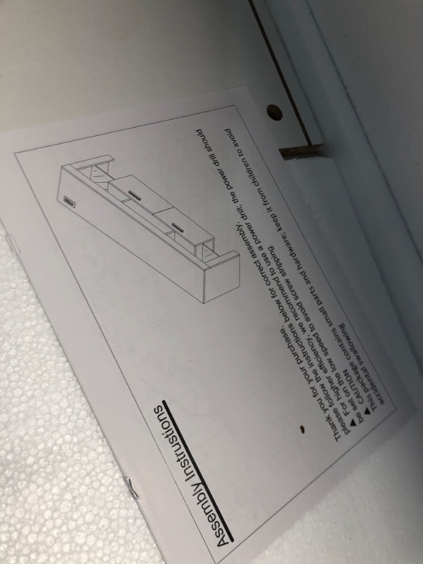 Photo 3 of **missing glass piece**
Clikuutory Modern LED White 67 inch TV Stand with Power Outlet and Large Storage for 40 50 55 60 65 70 75 Inch TVs