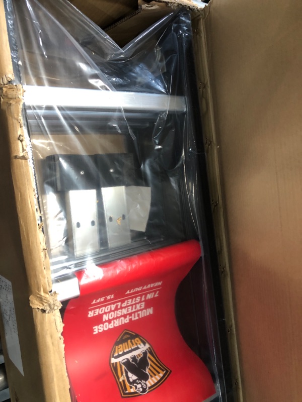 Photo 1 of Bryner Ladder 7 in 1 Multi-Purpose Ladder Aluminium Extension Ladder 15.5Ft 