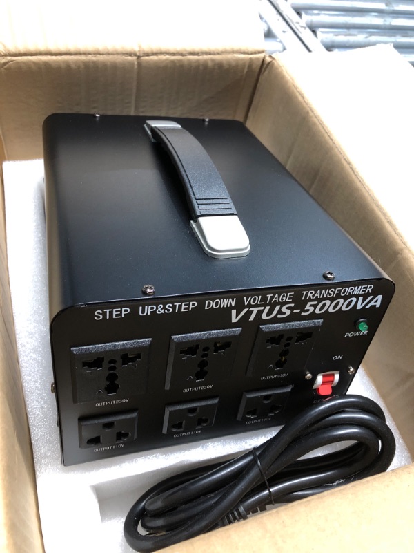 Photo 1 of LVYUAN 5000 Watt Voltage Converter Transformer Heavy Duty Step Up/Down AC 110V/120V/220V/240V 