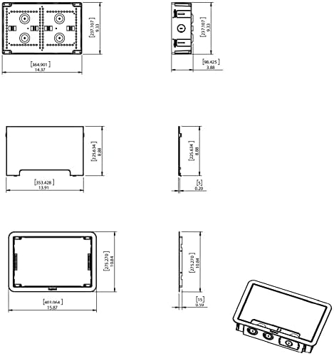 Photo 3 of (NON-REFUNDABLE) Legrand - OnQ Cable Management, TV Home Theater Box, Recessed Storage Box, Dual Purpose