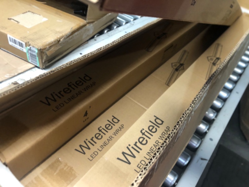 Photo 1 of LED Shop Light 4FT, 5000K/4000K/3500K Selectable LED Linear Strip Lights, 0-10V Dimmable LED Light Fixtures - 6 PACK