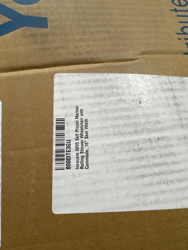 Photo 6 of ***NONREFUNDABLE - NOT FUNCTIONAL - FOR PARTS ONLY - SEE COMMENTS***
Invacare 6895 Self Propel Mariner Rolling Shower Wheelchair