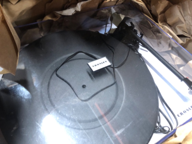 Photo 1 of Crosley C6B-WH Belt-Drive Bluetooth Turntable Record Player with Adjustable Tone Arm, White