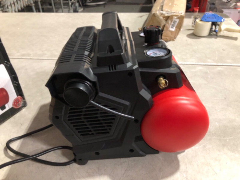 Photo 7 of ***DAMAGED - SEE COMMENTS***
Grip-Rite GR200QW ULTRA QUIET PORTABLE COMPRESSOR, 1.5 GALLON, 1 HP, 125 MAX PSI, Oil-Free, Electric