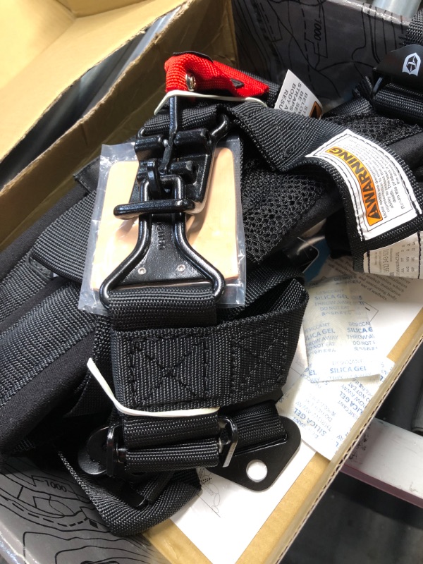 Photo 3 of 4 Harness Kit - 3" & 2" 4pt Seat Belt Harness - Black