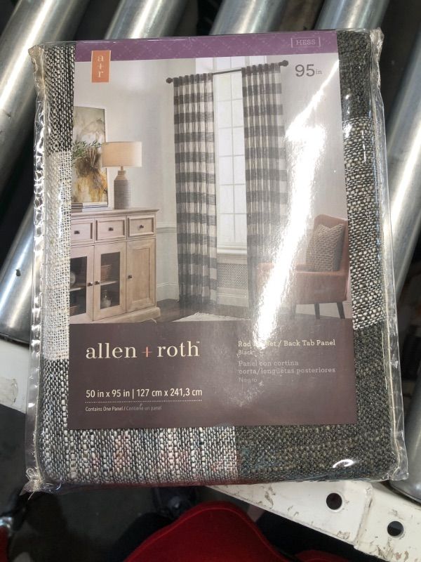 Photo 2 of 
allen + roth 95-in Black Light Filtering Back Tab Single Curtain Panel
