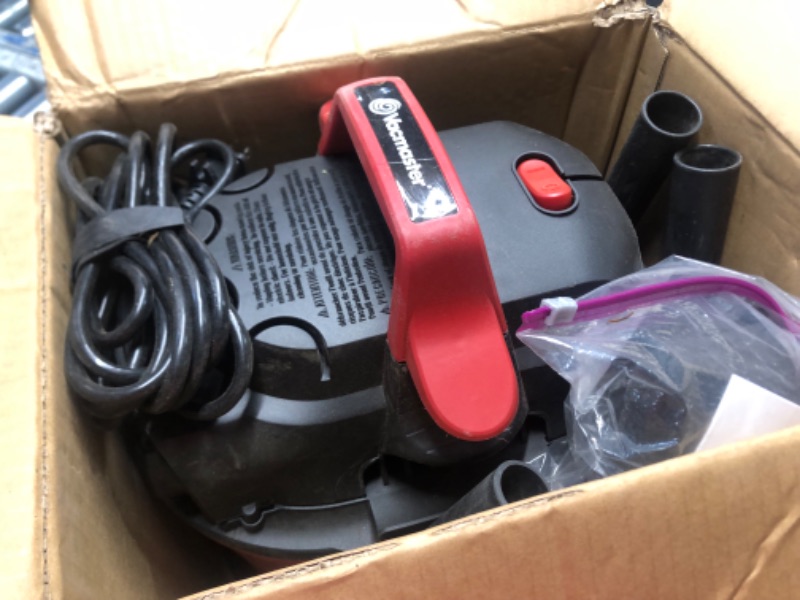 Photo 2 of Vacmaster Red Edition VHB305M 1101 Wall Mount Wet Dry Vacuum 3.2 Gallon 2.5 Peak HP