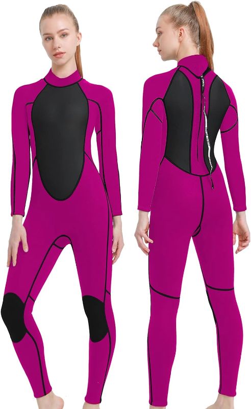 Photo 1 of REALON Men Wetsuit Neoprene Wet Suit - Womens 3mm Full Body Long Sleeves Front Zipper