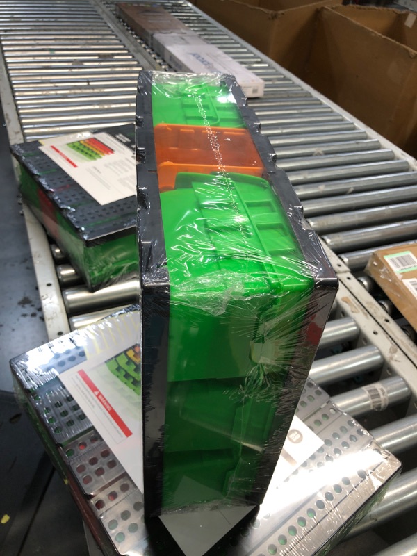 Photo 1 of SEE NOTES***
RIVTUN Wall Mounted Storage Bins Parts Rack 4 Colors Garage Plastic Shop Tool Organizer, ABS Plastic Garage Rack, Screw Storage 30 Bins