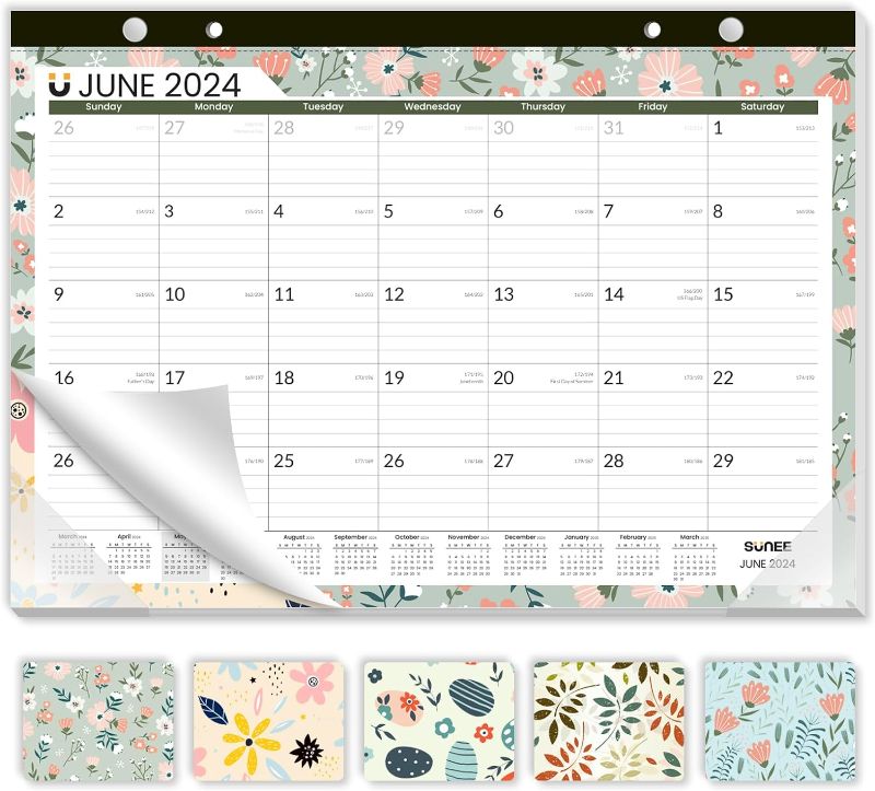 Photo 1 of **BUNDLE OF 2 NON- REFUNDABLE- SEE PHOTOS**
SUNEE 2024 Desk Pad Calendar 17x12, 18 Months, October 2023 - March 2025, Academic Desk Blotter Calendar, School Year Large Calendar for Teacher