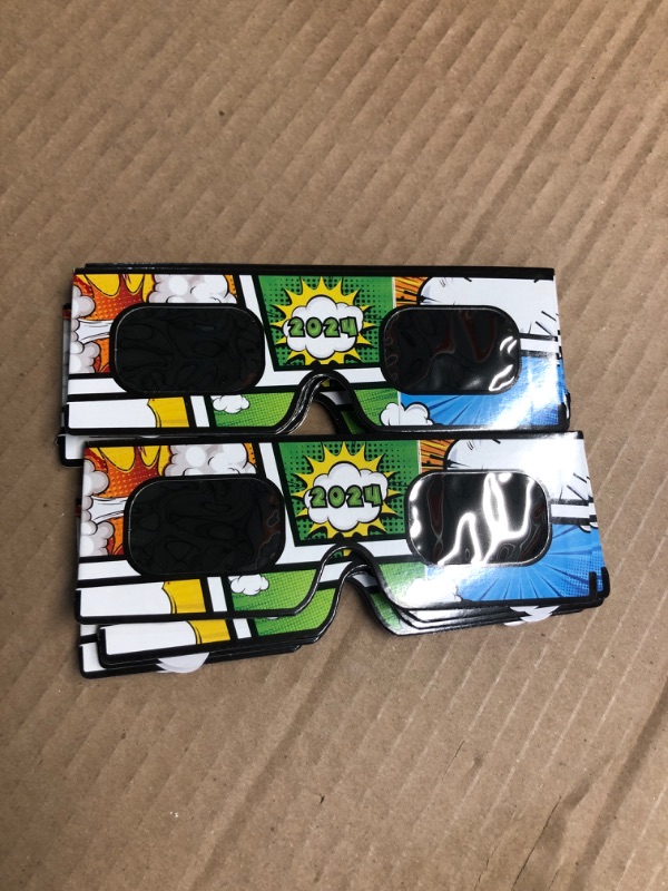 Photo 2 of **MISSING TWO PAIRS**
Gravitis Comic Style Solar Eclipse Glasses 2024 -AAS Approved, ISO Certified, Durable Plastic, Safe Sun Viewing for All Ages (10)