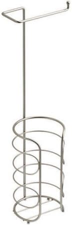 Photo 1 of **MINOR DAMAGE PREV USED**
Chapter Freestanding Toilet Paper Holder, (Satin Nickel)