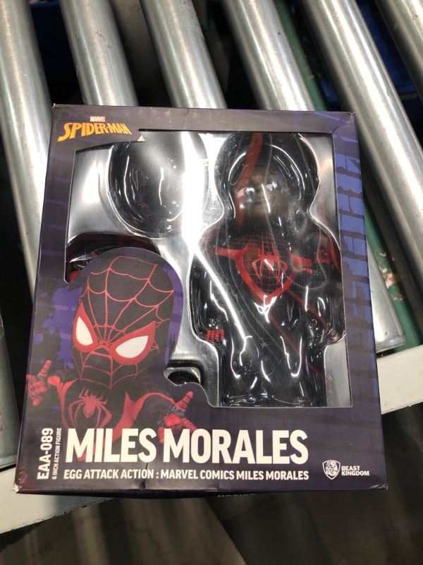 Photo 2 of Paladone Miles Morales Spider-Man Light, Battery Powered 3D Marvel Icon Desk Light,Red and Black