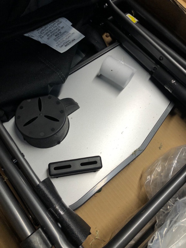 Photo 1 of EVER ADVANCED Camping Directors' Chair with Side Table, Portable Folding Chair with Compact Size, Heavy Duty Lawn Chair with Pocket for Camping, Lawn, Sports and Fishing, 350lbs, Black