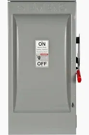 Photo 1 of Siemens HF364R 200-Amp 3 Pole 600-volt 3 Wire Fused Heavy Duty Safety Switches