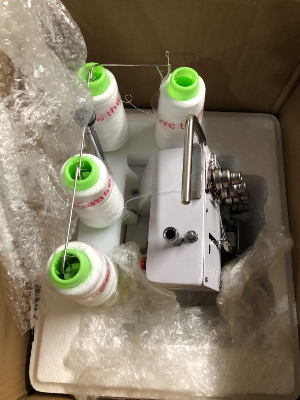 Photo 2 of (stock photo for reference)
KPCB Serger Sewing Machine Overlock Machines with Upgraded LED Light and Accessories Kit White