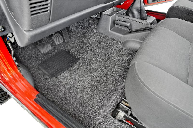 Photo 1 of BedRug Classic Bed Mat Jeep Kit | Gray, 3 pc. Front w/Center Console |  (Charcoal) - BRTJ97F