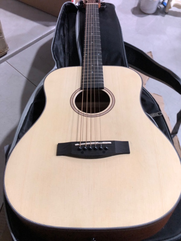 Photo 2 of (incomplete)(missing one string)(please see all images) Donner Acoustic Guitar Kit 36 Inch Dreadnought Acustica Guitarra Bundle for Beginner 