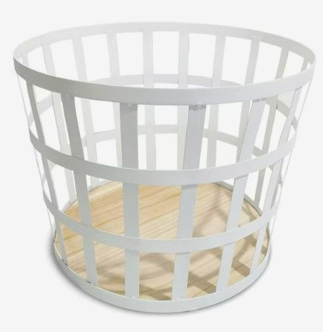 Photo 1 of (NON-REFUNDABLE) Origin 21 16.5-in W x 12.5-in H x 16.5-in D White Iron Basket
