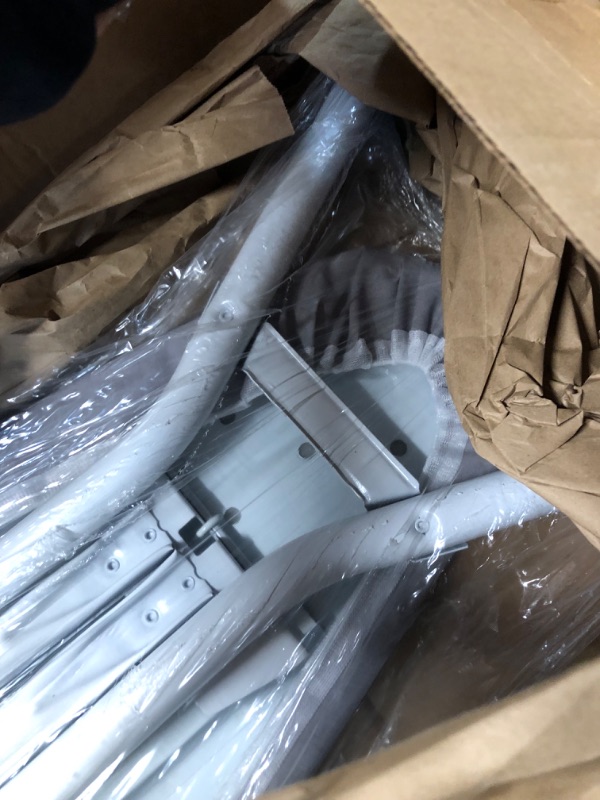 Photo 1 of Amazon Basics Full-Size Ironing Board - 4-Leg Fold-Up, Chevron Removable Cover