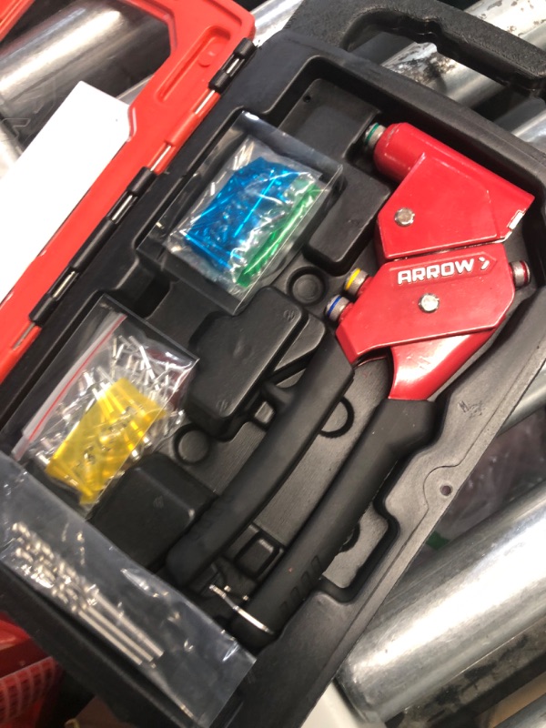 Photo 1 of Arrow Fastener SHRTKIT-AM Rivet Tool Kit with RT300S Headless Riveter for Auto Body Repair, HVAC, 