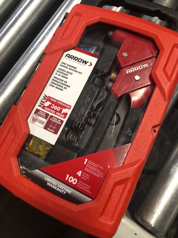 Photo 1 of Arrow Fastener SHRTKIT-AM Rivet Tool Kit with RT300S Headless Riveter for Auto Body Repair, HVAC, 