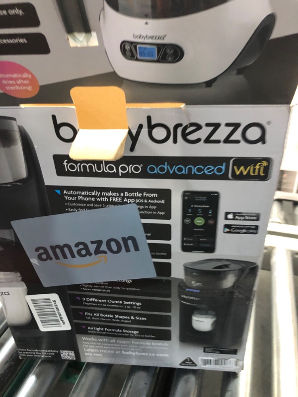 Photo 4 of Baby Brezza Formula Pro Advanced WiFi Formula Dispenser Machine - Automatically Mix a Warm Formula Bottle Instantly - Easily Make Bottle with Automatic Powder Blending Advanced, WiFi