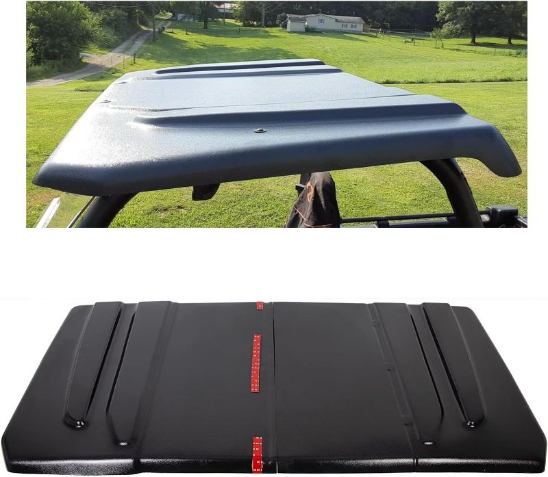 Photo 1 of  Hard Top Roof Black Plastic Compatible with JD Gator 625 825i / Yamaha Rhino/Kawasaki Mule 4010 Teryx/Bobcat 3400 / Holland Rustler/Full Size Polaris Ranger