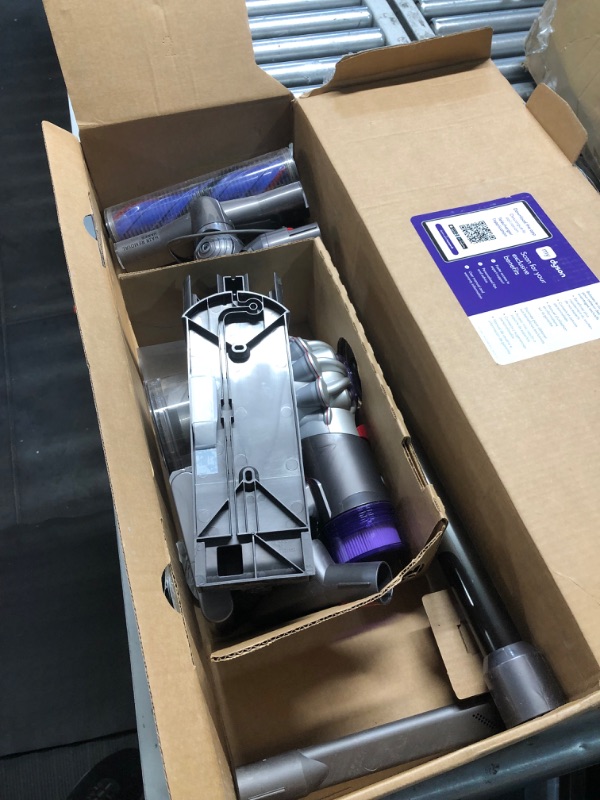 Photo 4 of **BATTERY IS NONFUNCTIONAL**
Dyson V8 Plus Cordless Vacuum, Silver/Nickel