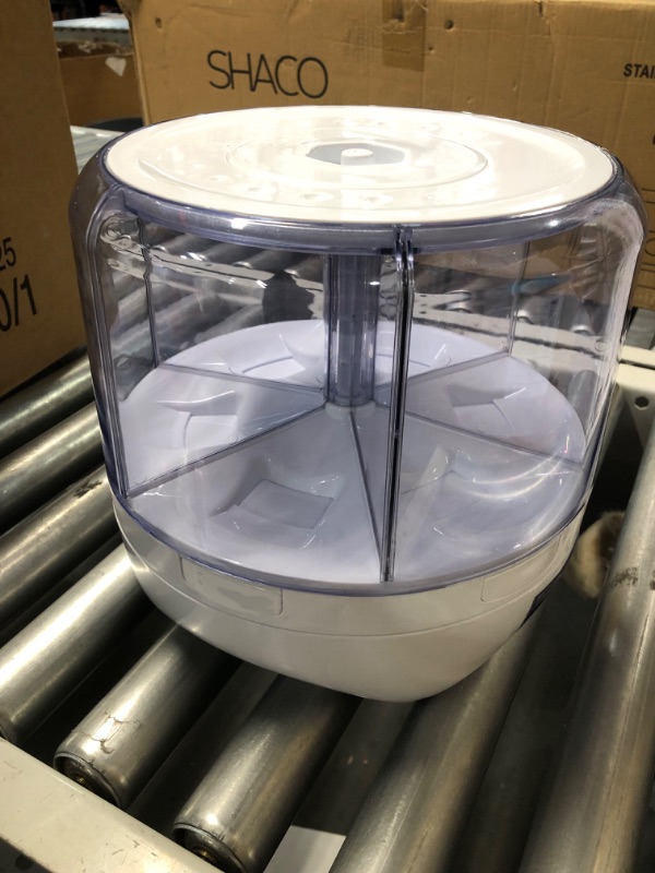 Photo 2 of (great condition)(see images) 20Lbs Cereal Grain dispenser 360°Rotating Rice Food Dispenser 6 Grids rice container 