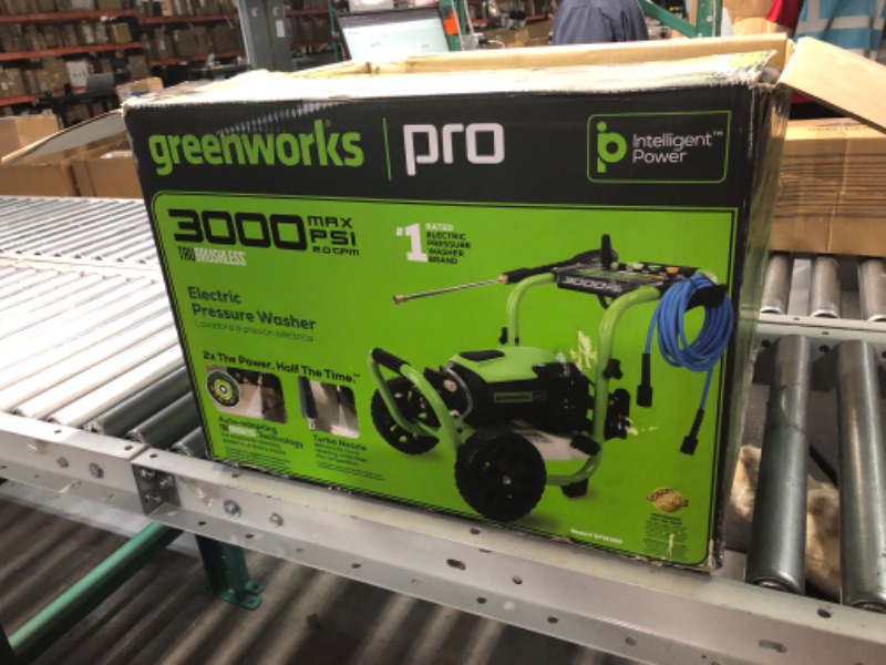 Photo 2 of **prev used **dirty**undable to test**Greenworks Pro 3000 PSI 2-Gallons Cold Water Pressure Washer (Battery and Charger Not Included)
