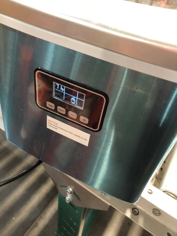 Photo 3 of ***USED - MISSING PARTS - SEE COMMENTS***
EUHOMY Countertop Ice Maker Machine, 40Lbs/24H Auto Self-Cleaning, 24 Pcs Ice/13 Mins, Portable Compact Ice Maker with Ice Scoop & Basket (Silver)