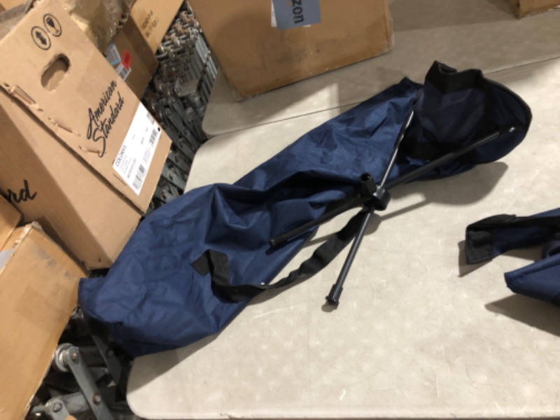 Photo 5 of ***USED - LIKELY MISSING PARTS - UNABLE TO VERIFY FUNCTIONALITY***
Rengue Hammock Camping Chair, Folding Camping Chairs with Retractable Footrest, Adjustable Backrest, Headrest, Cup Holder (Dark Blue)