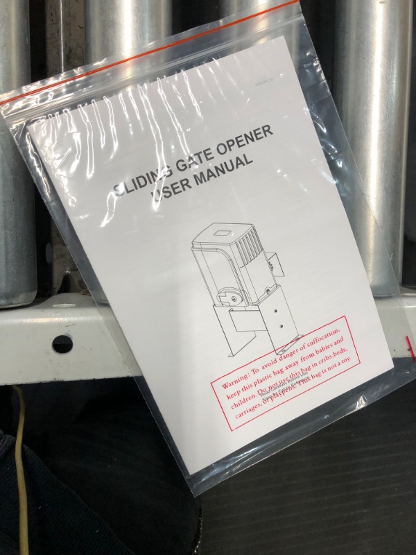 Photo 3 of **key broken off in lock** CO-Z 3300 lb Automatic Sliding Gate Opener with 2 Remote Controls, Electric Rolling Driveway Fence Slide Gate Motor for Sliding Gate Up to 40 Feet
