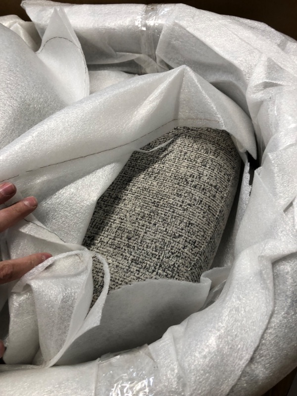 Photo 1 of Counter Height Bar Stools with Full Back-Swivel Bar Chairs Modern Barstools Set of 2 with Linen Padded Back, Metal Footrest - Grey - 30 inch