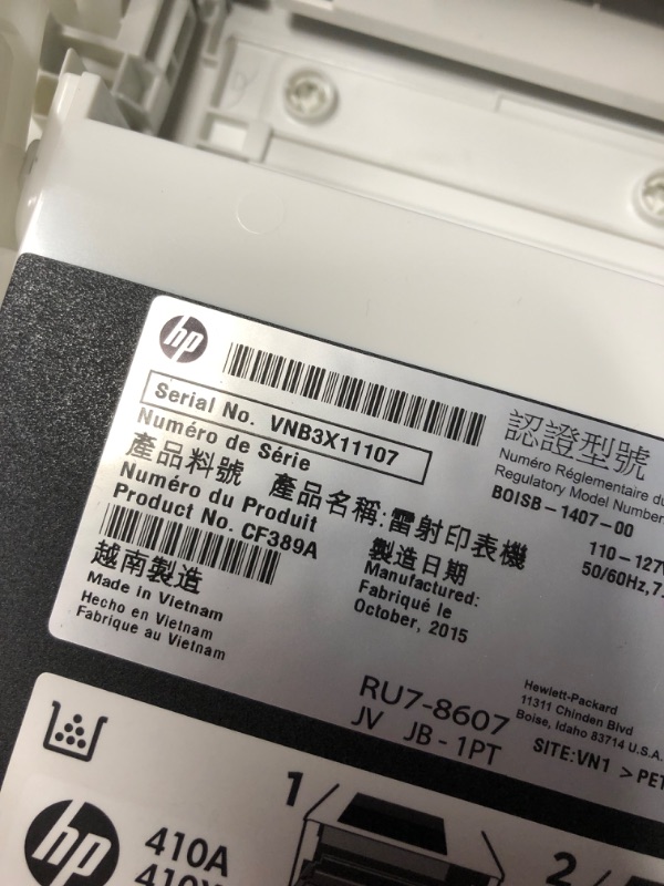 Photo 5 of **NON REFUNDABLE PARTS ONLY** **DOES NOT POWER ON** HP LaserJet Pro M452dn Color Laser Printer with Built-in Ethernet & Double-Sided Printing