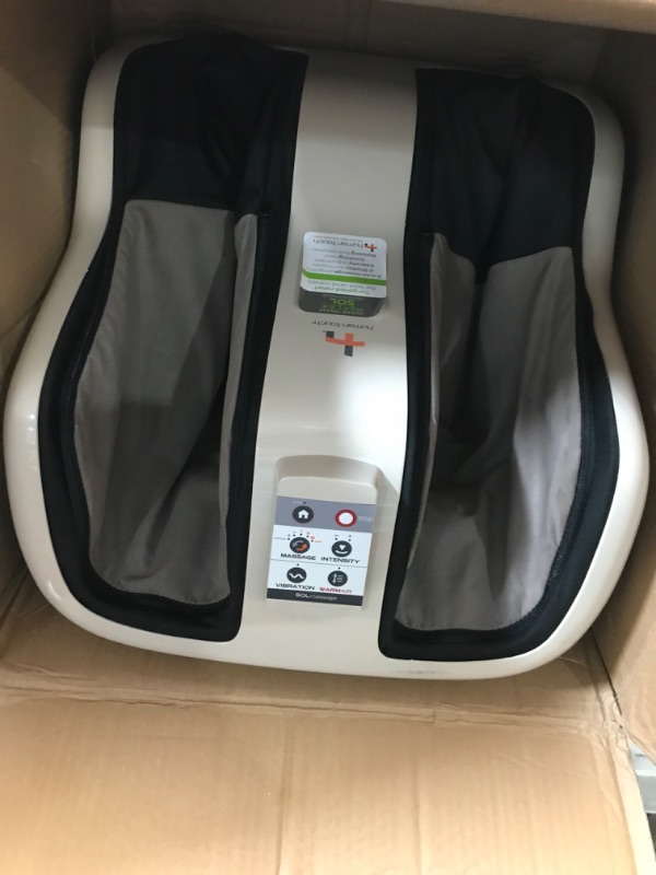 Photo 2 of ***USED - POWERS ON - UNABLE TO TEST FURTHER***
Human Touch Reflex SOL Foot & Calf Massager w/ Heat - Plantar Fasciitis Relief + Circulation + Shiatsu Deep Kneading + Vibrating for Stress + Compression - Adjustable for Women and Men up to Size 12