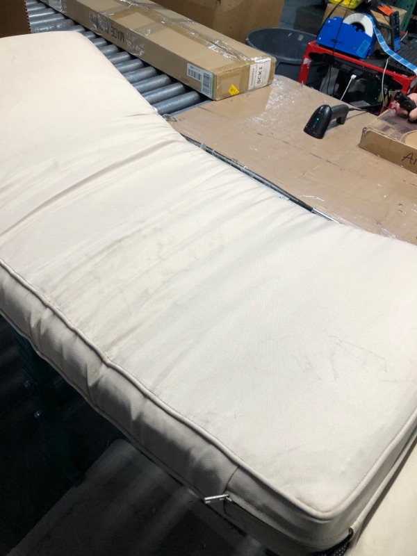 Photo 3 of ***USED - DIRTY - NO PACKAGING***
Classic Accessories Montlake FadeSafe Water-Resistant 72 x 21 x 3 Inch Patio Chaise Lounge Cushion, Antique Beige