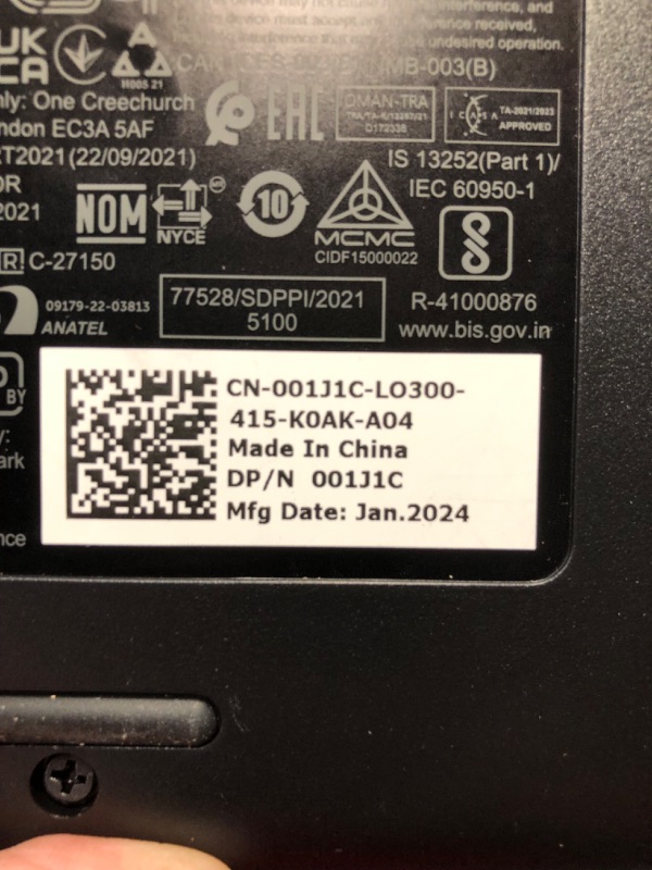 Photo 4 of **missing usb receiver** Dell Wireless Keyboard and Mouse - KM3322W, Wireless - 2.4GHz, Optical LED Sensor, Mechanical Scroll