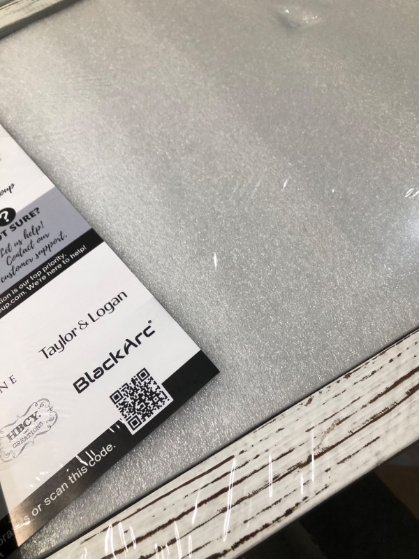 Photo 1 of Rustic Whitewashed Magnetic Wall Chalkboard, Large Size 18" x 24", Framed Chalkboard - Decorative Magnet Board Great for Kitchen Decor, Weddings, Restaurant Menus and More! … (18" x 24")… 1 - Whitewashed 18 x 24 Inch