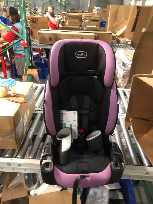 Photo 3 of Evenflo Maestro Sport Convertible Booster Car Seat, Forward Facing, High Back, 5-Point Harness, For Kids 2 to 8 Years Old, Whitney Pink