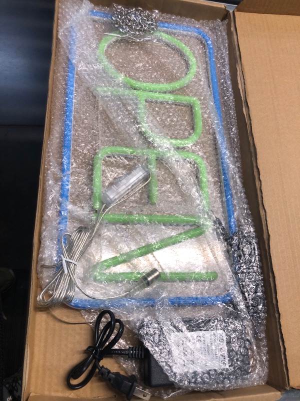 Photo 1 of Open Sign LED for Business,New Ultra Bright Electric Display Store Neon Sign 16.5"x 9" Light Up your Bar Salon Coffee Offices Retails Shops Storefronts Window Wall Decor (Multicolor)