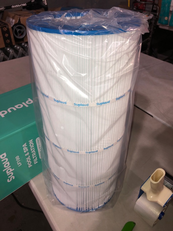 Photo 2 of (NON-REFUNDABLE) Suplaud Pool Filter Cartridge CCP520: Replaces Pentair Clean and Clear Plus 520 R173578 178585 Pleatco PCC130 PCC130-PAK4 POOLPURE PLFPCC130 Ultral-A7 Unicel C-7472 Filbur FC-1978 4x130 sq.ft. (SINGLE) 