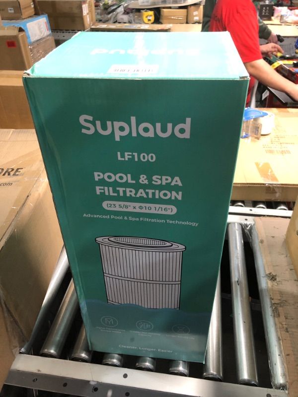 Photo 3 of (NON-REFUNDABLE) Suplaud Pool Filter Cartridge CCP520: Replaces Pentair Clean and Clear Plus 520 R173578 178585 Pleatco PCC130 PCC130-PAK4 POOLPURE PLFPCC130 Ultral-A7 Unicel C-7472 Filbur FC-1978 4x130 sq.ft. (SINGLE) 
