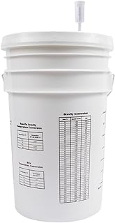 Photo 1 of ***BUCKET ONLY***
FastRack Fermentation Bucket with Airlock, Home Brewing Wine Fermenter 6.5G Bucket with Airlock, 100% Food Grade-BPA Free Fermenting Bucket for Your Beer