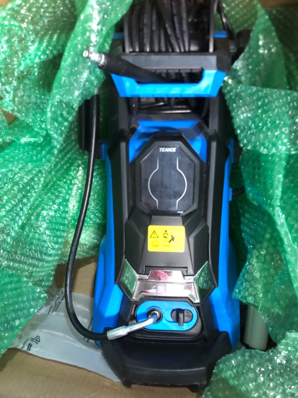 Photo 2 of ****READ NOTES****
mrliance Electric Pressure Washer 2.1 GPM Smart High Pressure Power Washer 1800W Powerful Cleaner Machine with Hose Reel, 4 Nozzles, Touch Screen 3 Gear Level,15 Level Pressure Blue & Black