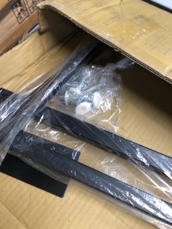 Photo 1 of SSWBasics Black 2-Way Adjustable Clothing Rack with Straight Arms and Chrome Accents - Adjustable From 48" to 72" - Great for Retail, Restaurants, and Home Storage