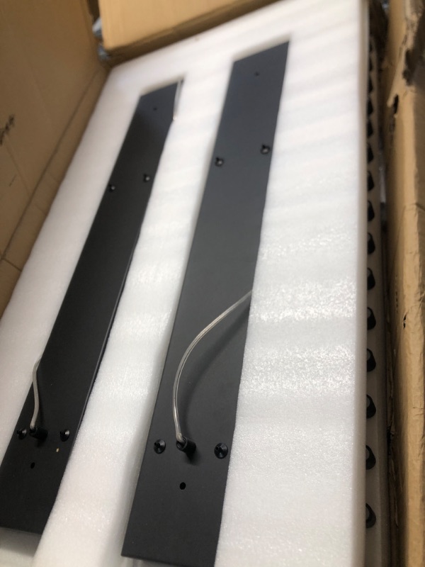 Photo 1 of Designer Chandelier Modern Style Dimmable LED Pendant Light Remote Control Kitchen Island Dining Room Hanging Lamp (Matte Black, 40 Light Strips) 40 Light Strips Matte Black