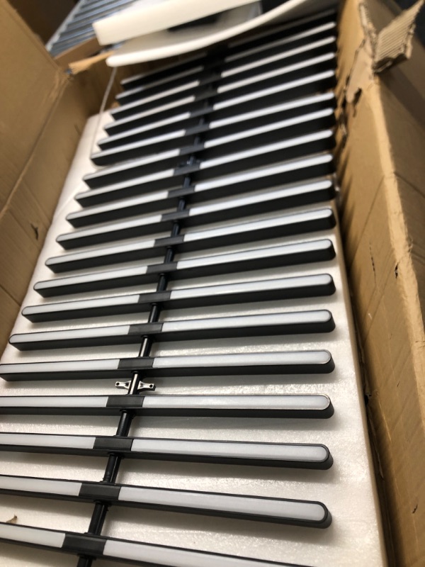 Photo 1 of Designer Chandelier Modern Style Dimmable LED Pendant Light Remote Control Kitchen Island Dining Room Hanging Lamp (Matte Black, 40 Light Strips) 40 Light Strips Matte Black